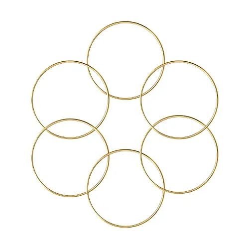 Metal Rings for Crafts Large Metal Hoops Dream Catcher Rings Macrame Rings for Macrame