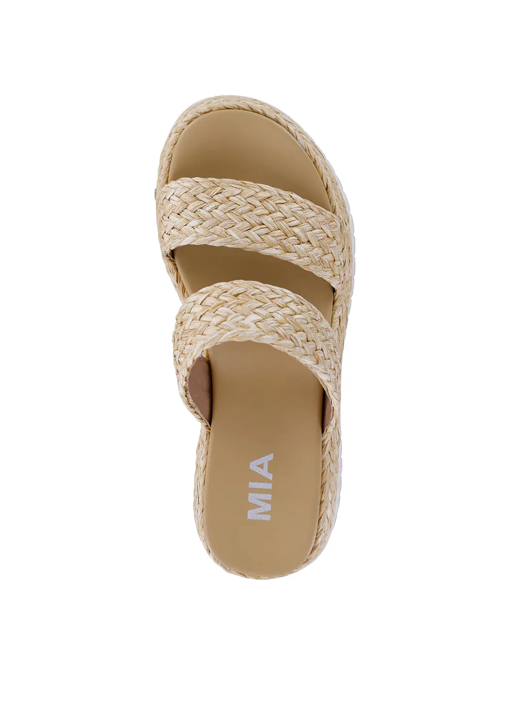 Mia Zayla Raffia Sandals