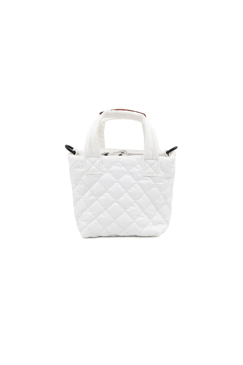 Micro Quilted Convertible Handbag