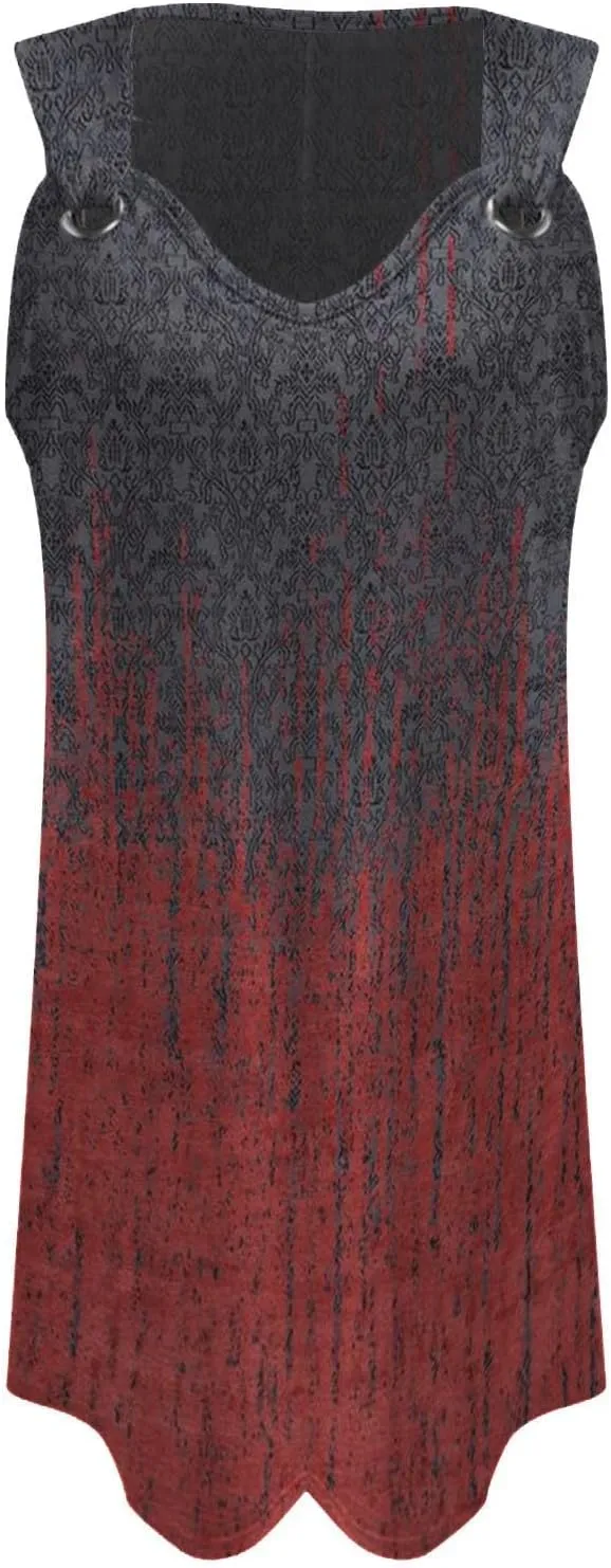 Midi Boho Dresses for Women Ring Straps Sleeveless Summer Casual Dress Sexy Elegant Beach Dress Flowy Mini Tank Dress