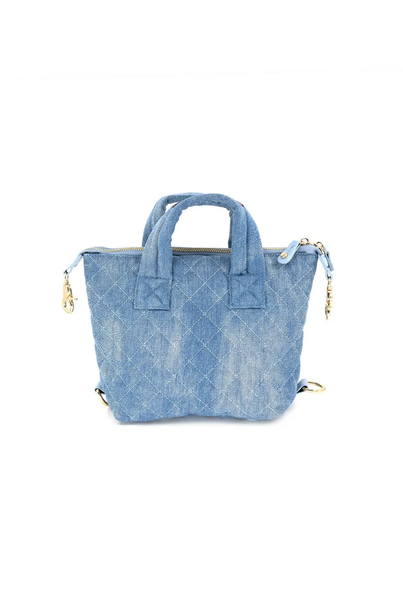 Mini Quilted Convertible Handbag