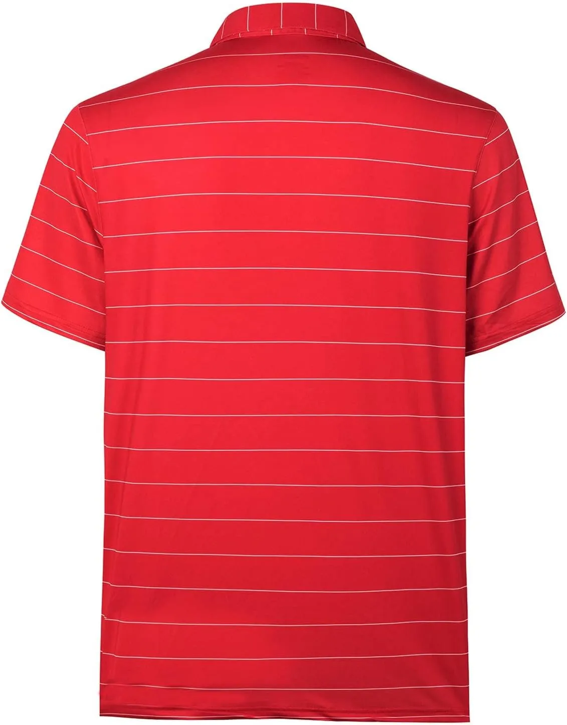 MOHEEN Golf Shirts for Men Lightweight Dry Fit Print Moisture Wicking Performance Short Sleeve Sports Polo Shirt