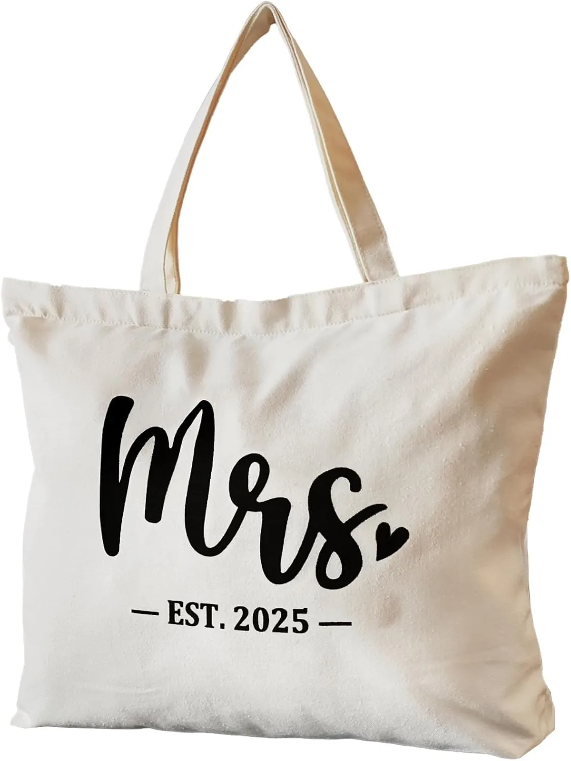 Mrs Bag Bridal Shower Gifts Mrs Gifts Bride Gifts Bachelorette Gifts Wedding Gifts for Bride Bag with Zip Pocket