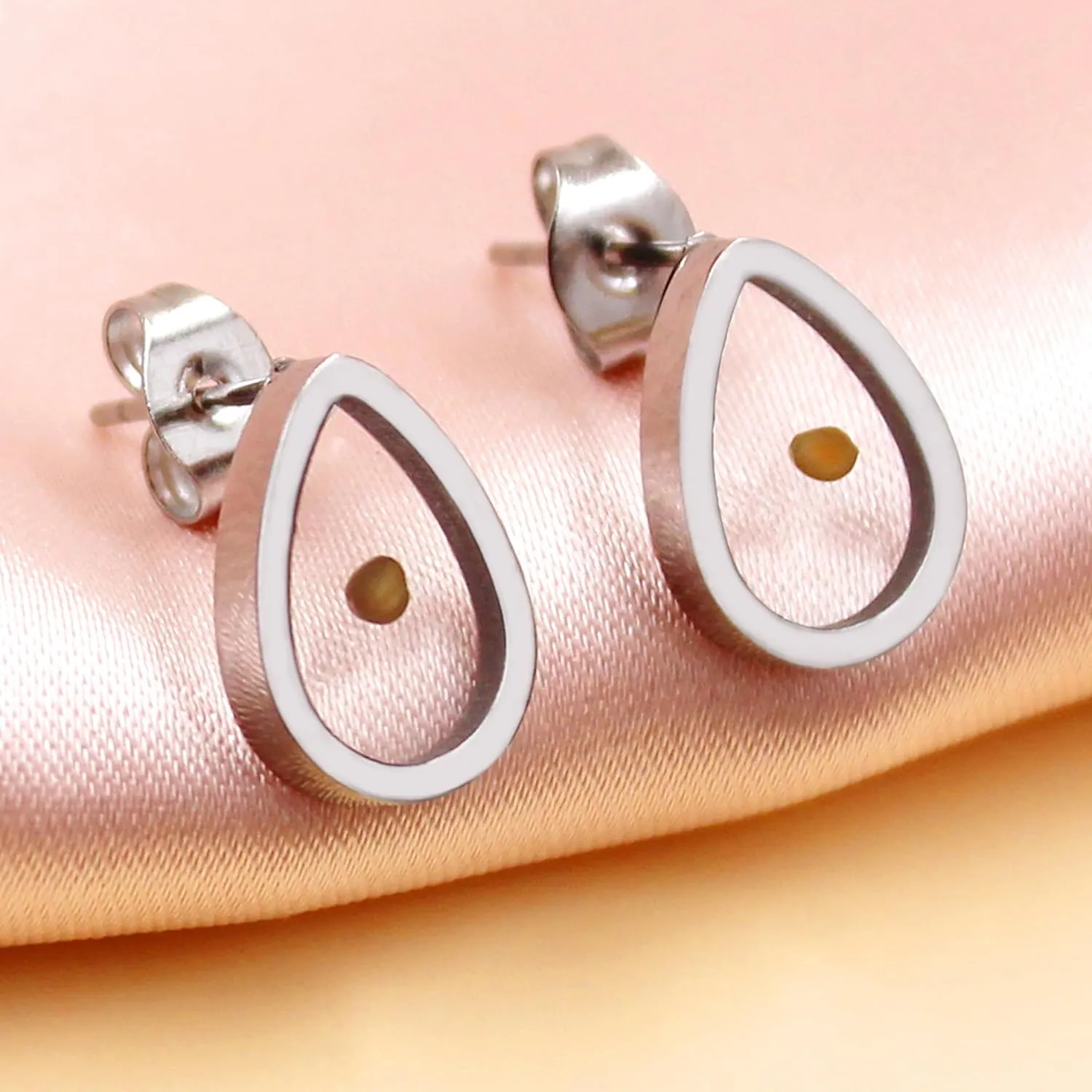 Mustard Seed Earrings, Matthew 17:20 Earrings, Drop Earrings, Mustard Seed Drop Earrings, Stainless Steel Christian Earrings, Women's Religious Jewelry Gifts