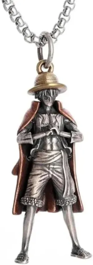 new Anime stainless steel one king pirate cosplay Necklace monkey Cadena 2025