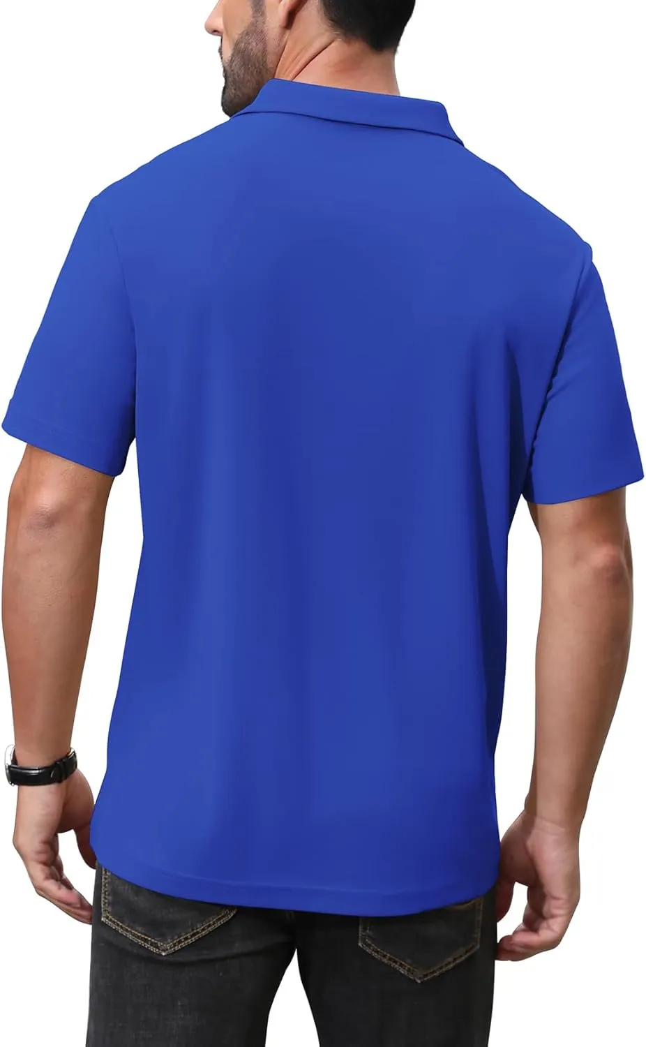 NIASHOT Polo Shirts for Men Summer Short Sleeve Golf Polos Quick-Dry Moisture Wicking T-Shirts Fashion Clothes Mens Gifts