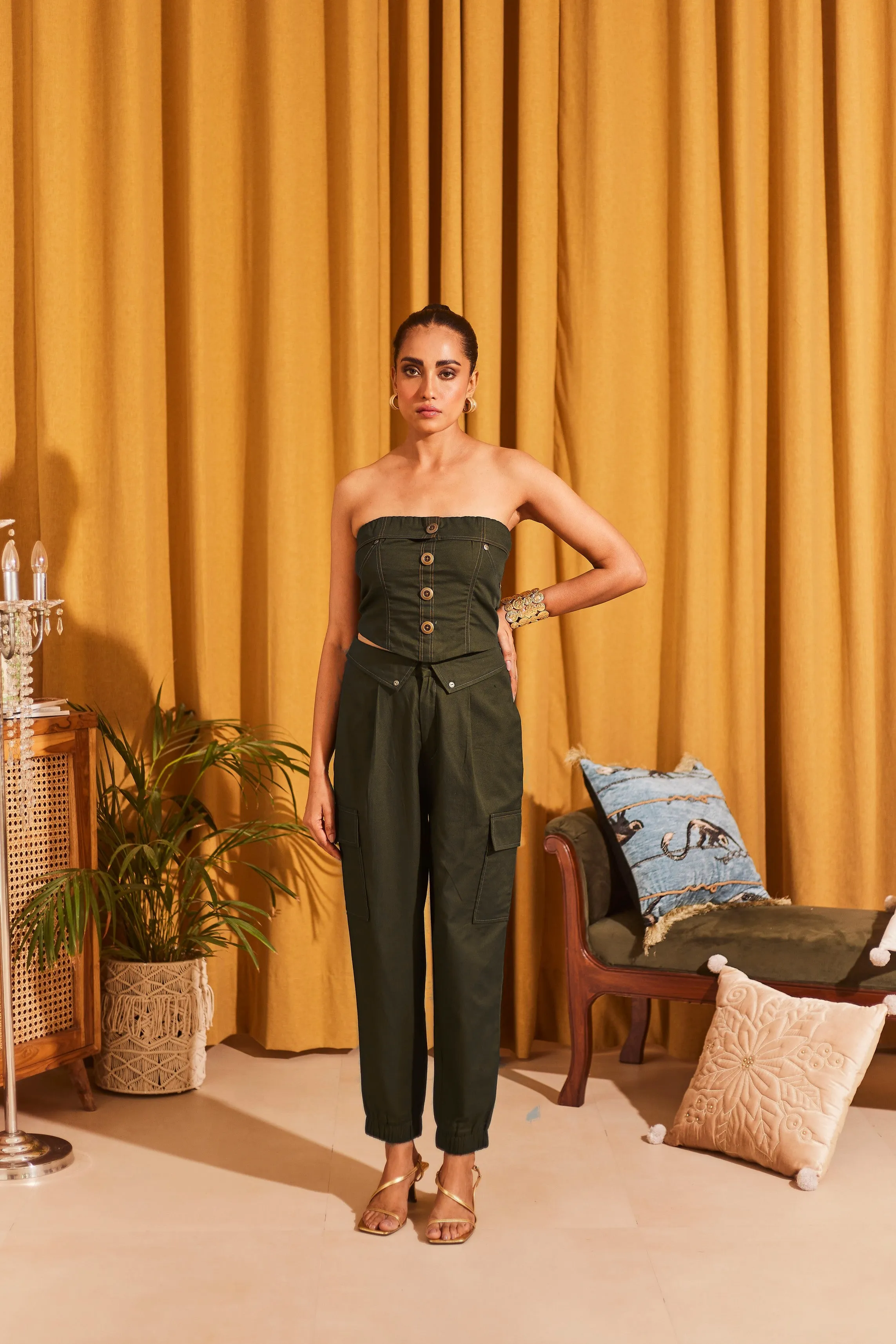 Olive Cargo Trouser