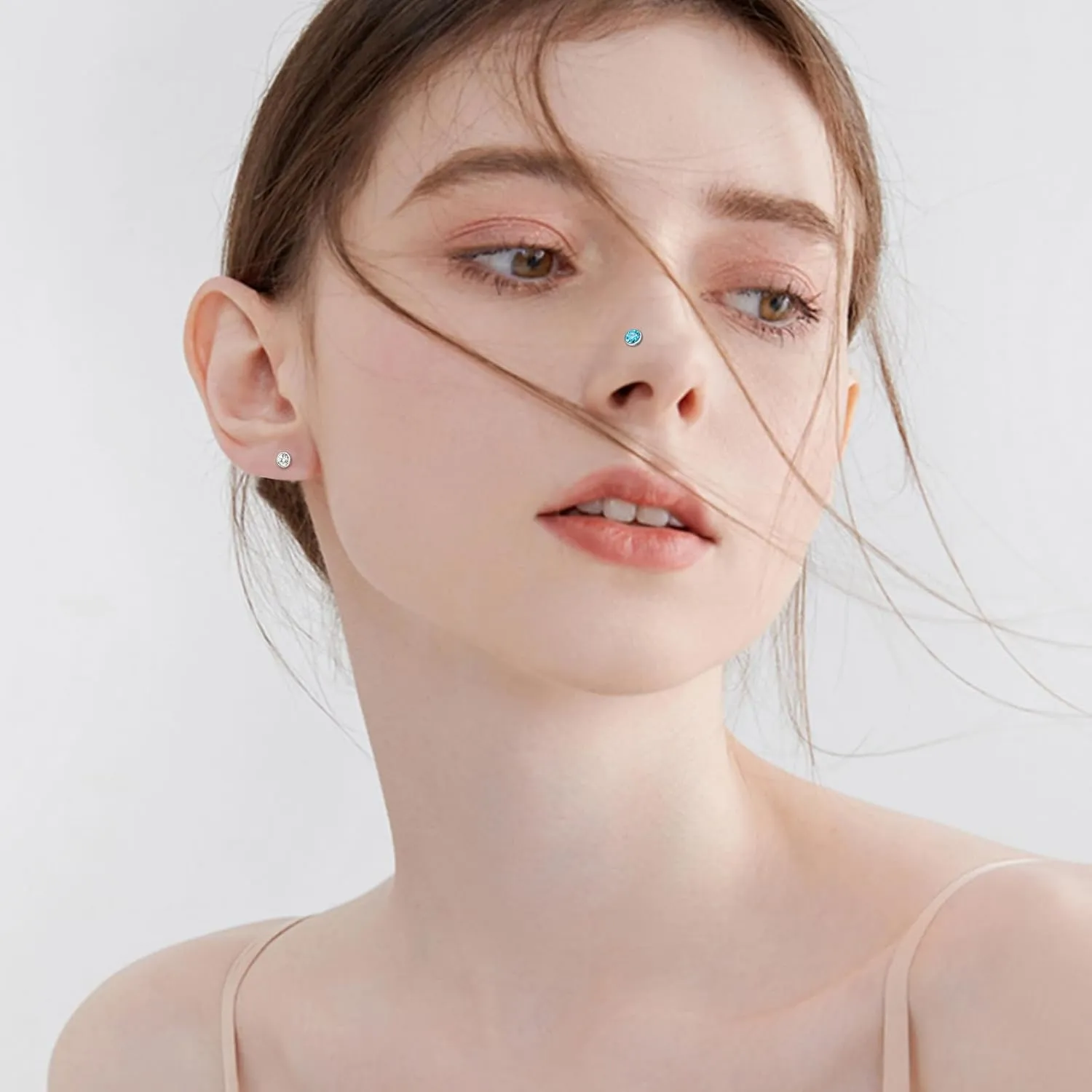 ONESING 36-44 Pcs 18G 20G Nose Rings Studs Nose Rings for Women Nose Piercings Jewelry Surgical Stainless Steel Nose Studs Moon Star Heart Butterfly Hypoallergenic Body Piercing Jewelry for Women Men