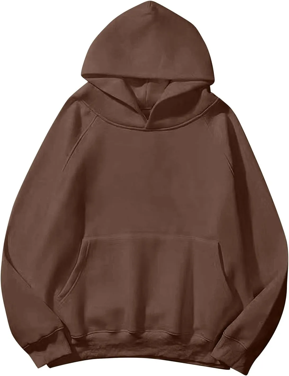 Oversized Hoodies for Women and Men Couples Fleece Basic Solid Hooded Sweatshirt Pullover Jackets