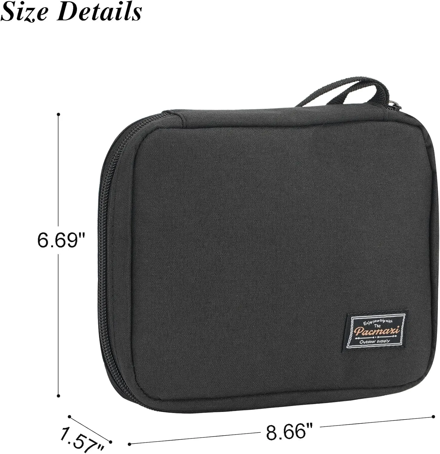 PACMAXI 20 Watch Bands Storage Carrying Case Compatible with Watches,Expandable Watch Band Holder Stores 20 Watch Bands Fit for Most Sizes of Watch Straps,Organizer for Watch Bands, Bag Only