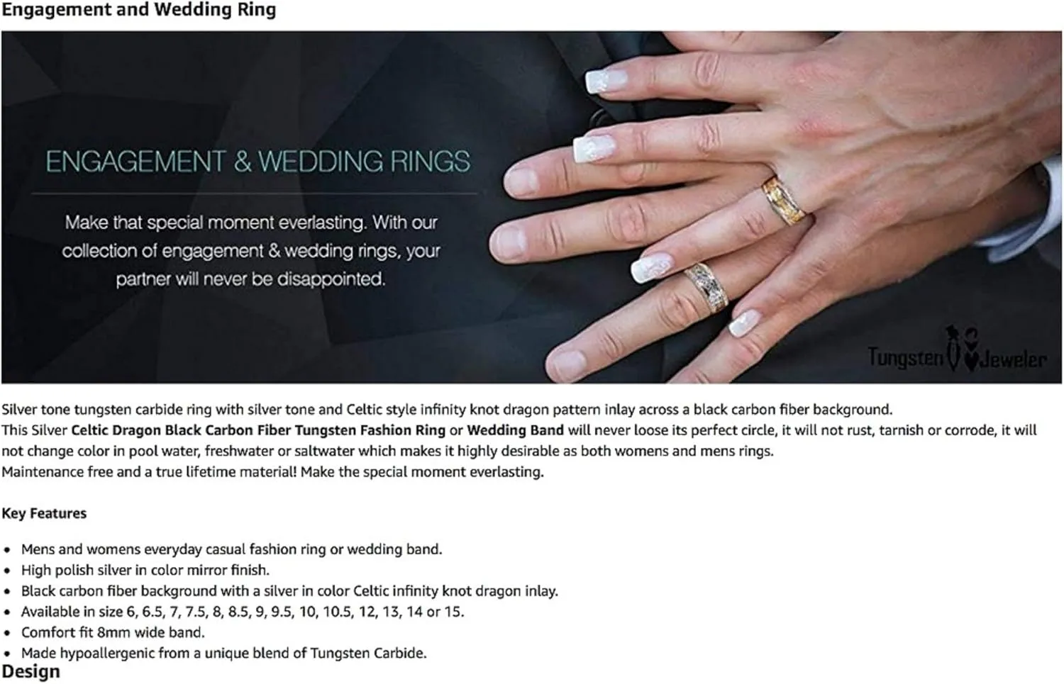 Personalized laser engraving Ring for Men and Ring for Women tungsten Band Rings 8mm Sandblasted Finish Center Stepped Edge Blue IP Plated Wedding Band Ring Ideal Rings for couples