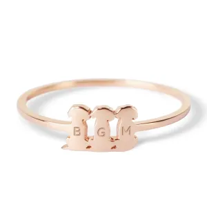 Pesonalized Dog Name Ring, Dainty Stackable Rings, Cat Lover Rings, Pet Memorial Ring, Dog Name Jewelry, Pet Lover Jewelry, Jewelry Gift for Pet Mom