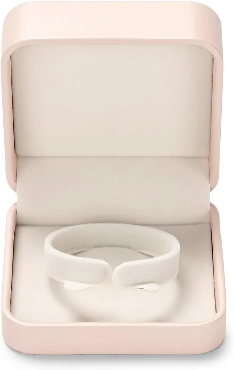 Pink PU Leather Jewelry Gift Box for Bracelet Small Jewelry Bangle Bracelet Gift Box