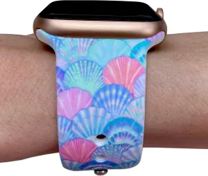Printed Watch band for women - Compatible with watch bands 38mm 40mm 41mm 42mm 44mm 45mm silicone replacement for iWatch bands series 9 8 7 6 5 4 3 2 1 se