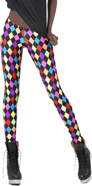 QZUnique Leggings for Women, Halloween Full-Length Printed Legging Footless Elastic Yoga Pants, Regular and Plus Size