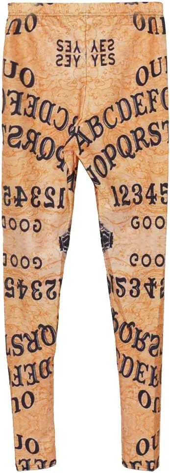 QZUnique Leggings for Women, Halloween Full-Length Printed Legging Footless Elastic Yoga Pants, Regular and Plus Size