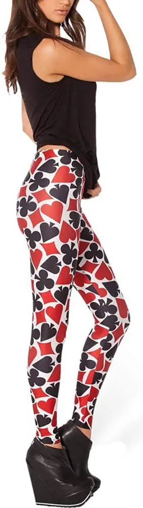 QZUnique Women's Ankle Length Footless Elastic Leggings Yoga Pants