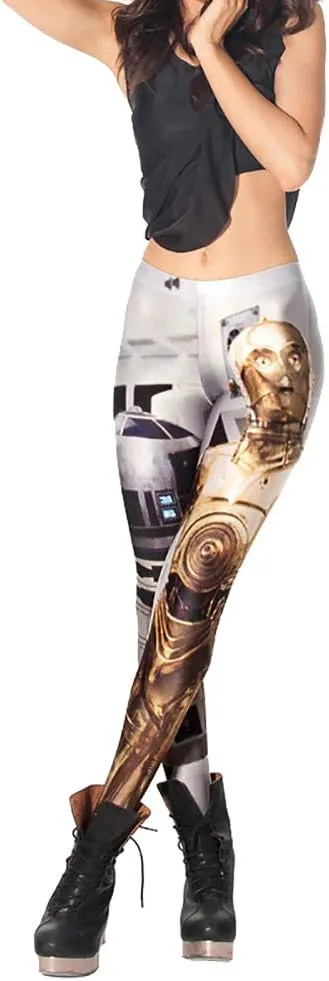 QZUnique Women's Ankle Length Footless Elastic Leggings Yoga Pants