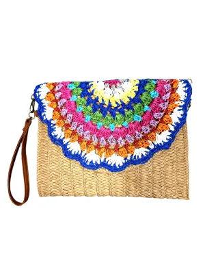 Rainbow Crochet Clutch
