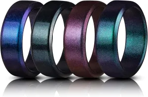 Rubber Wedding Bands Men,Men's Silicone Rings Male silicone Wedding ring Rubber Engagement Rings for him