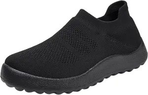 SBGMoSJ Women's Running Shoes Size 8.5 Wide Zapatos CModos para Embarazadas Black and White Platform Sneakers for Women Womens Black High Top Fashion Sneakers Women Slip On Sneakers Wide