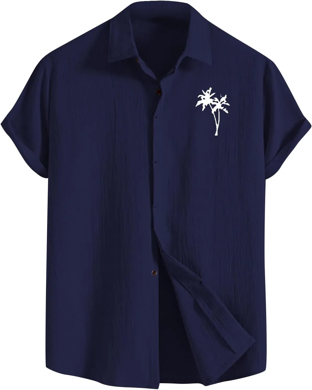 Short Sleeve Shirts for Men Cotton Linen Casual Summer Loose Fit Shirt Big and Tall Fashion Oversized Stylish Holiday Tshirts