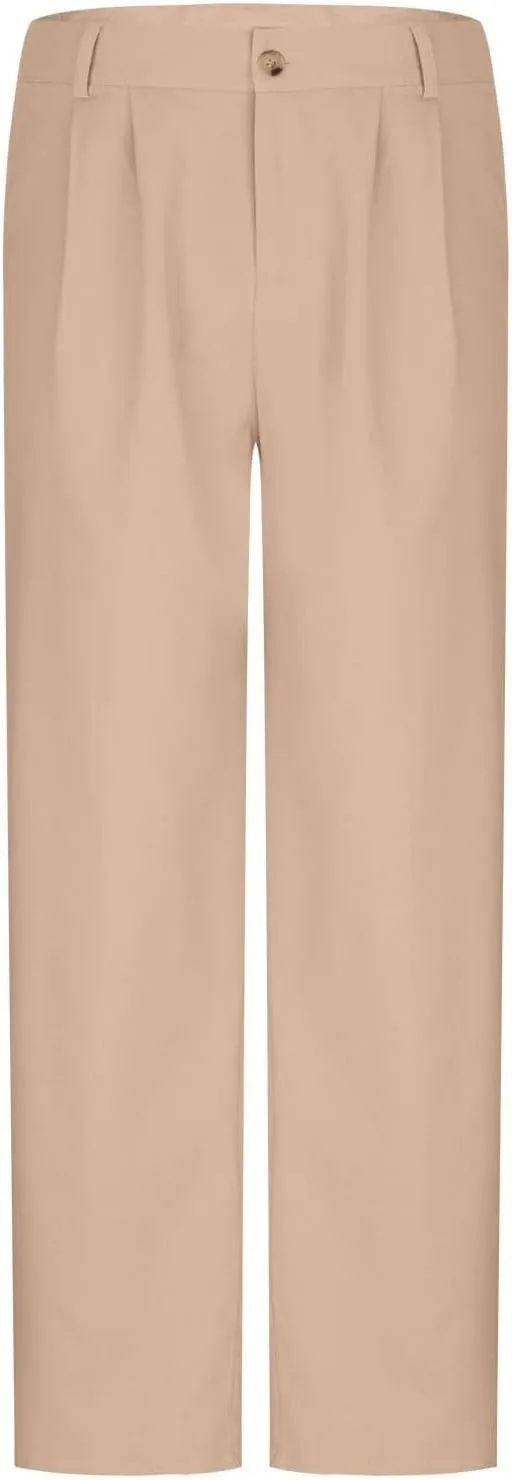 Slim Fit Linen Pants for Men Business Casual Trousers Stretch Comfortable Summer Office Travel Dress Pants
