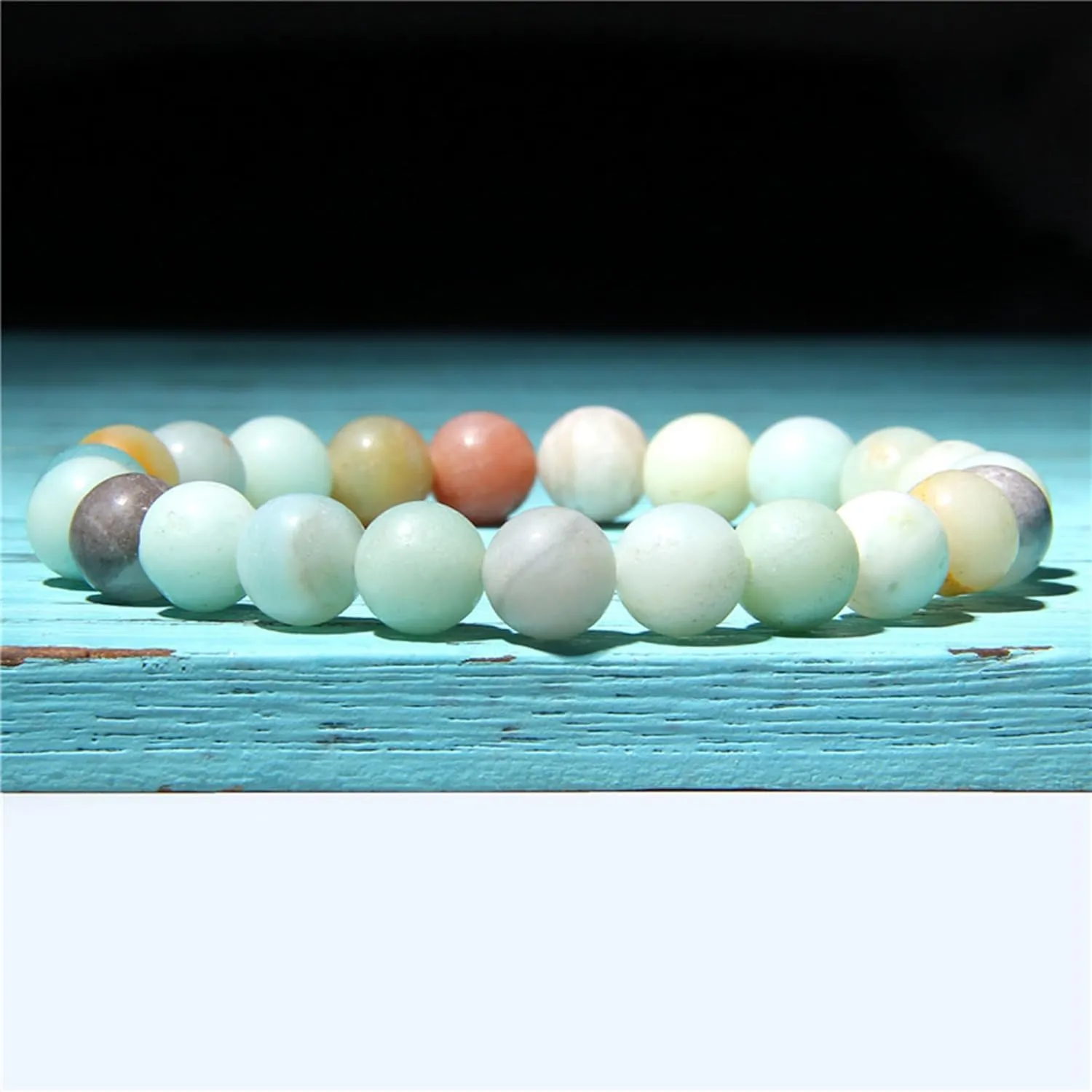SONNYX 1PCS Crystal Stone Bracelets for Women Men Semi-Precious Gemstone Bracelets 8mm Round Beads Stretch Beaded Bracelet Jewelry