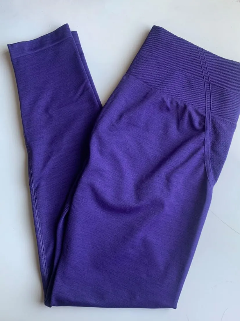 Soul Collection Seamless Scrunch Effortless Leggings Workout Regular Length