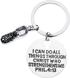 Sportybella Runner Keychain, Runner Jewelry, Keychain Accessories, Running Jewelry for Women, Teens and Girls