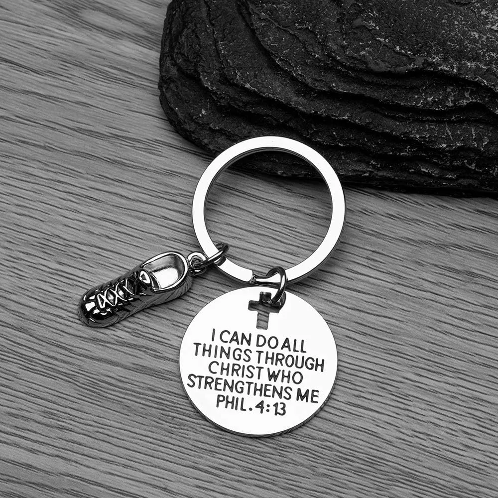 Sportybella Runner Keychain, Runner Jewelry, Keychain Accessories, Running Jewelry for Women, Teens and Girls