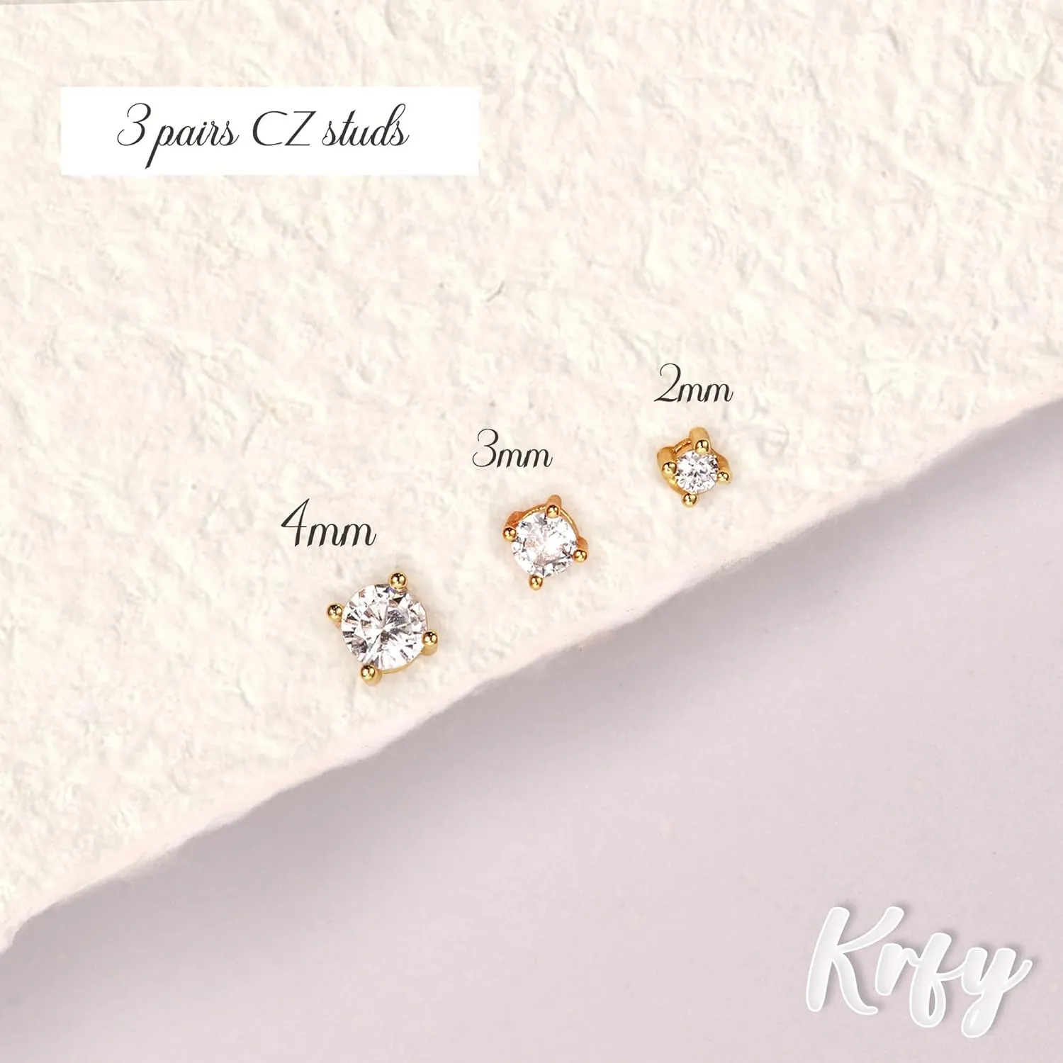 Sterling Silver Earrings for Women - Hypoallergenic Cartilage Earrings for Women Dainty 14K Gold Plated Stud Huggie Hoop Earrings Dangle Chain Earrings Cartilage Earring Gold Jewelry for Women