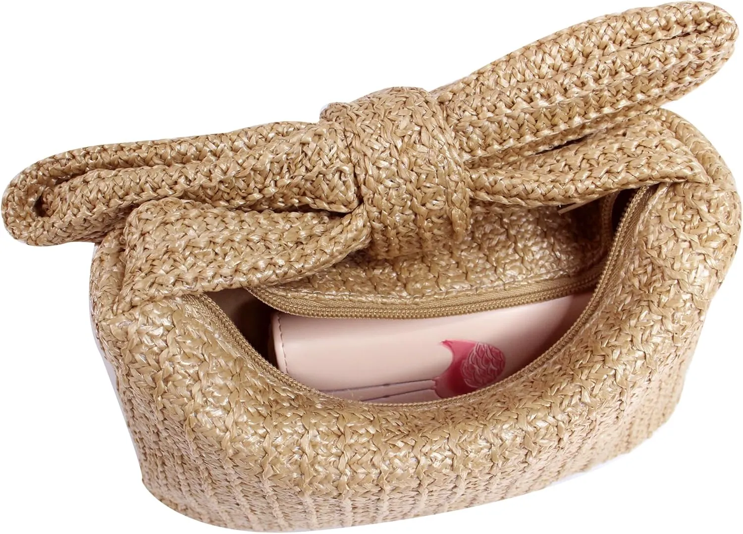Straw Clutch Purse for Women Wedding Hand-Woved Evening Straw Handbag Party Wedding Summer Beach Bag