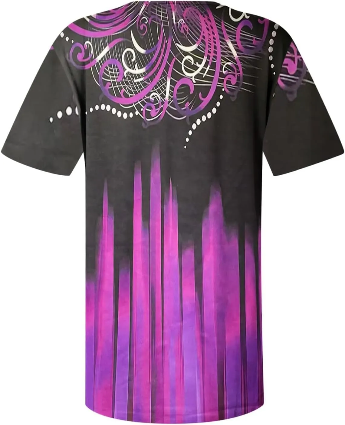 Summer Blouses for Women 2025,Trendy Boho Patchwork Tunic Shirts Short Sleeve Button Vneck Tshirt Casual Loose Blouse