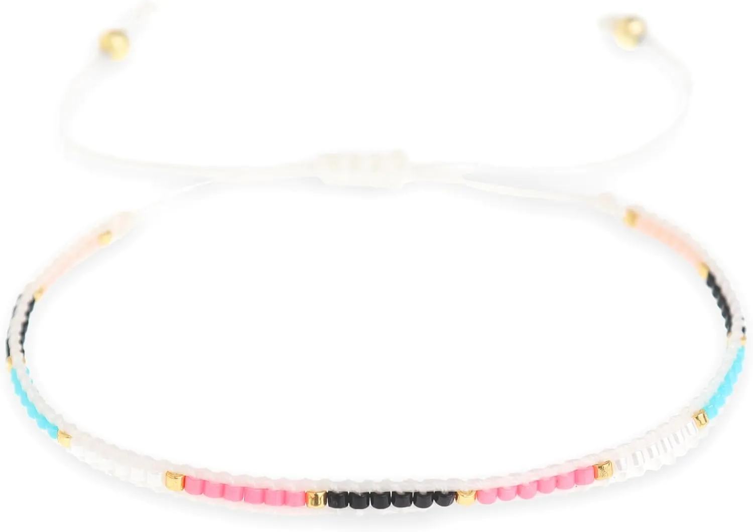 Summer String Braided Beaded Bracelets Anklets Women Men, Boho Handmade Adjustable Beach Waterproof Foot Jewelry Gift