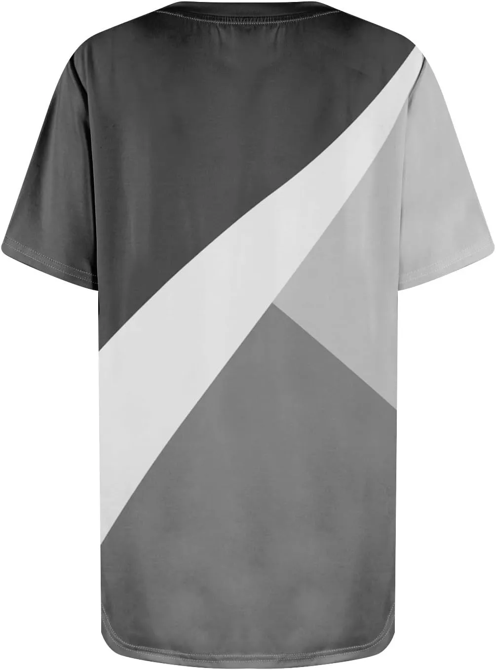 Summer Tops for Women Short Sleeve Womens Tops Dressy Casual Crew Neck Shirts Color Block Blouses Clothes with Pocket
