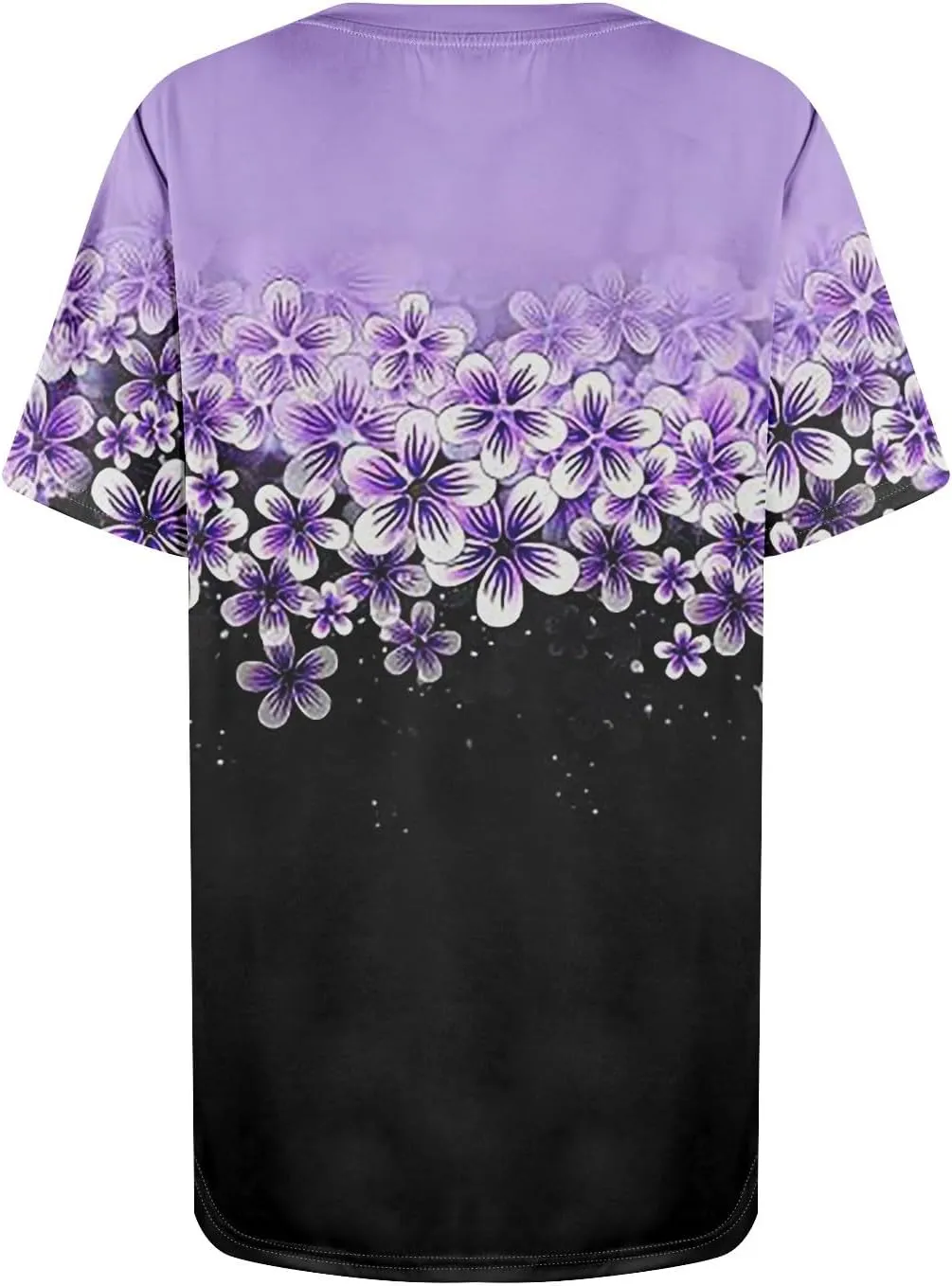 Summer Tops for Women Short Sleeve Womens Tops Dressy Casual Crew Neck Shirts Color Block Blouses Clothes with Pocket