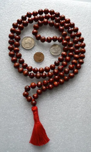 TIBETAN BUDDHIST BODHI BEADS Stone Mala Beads, 108 Mala Necklace, Knotted Mala, WWG Necklace, Yoga Jewelry Meditation Beads Spiritual Jewelry Boho Jewelry, 34inch, Gemstone