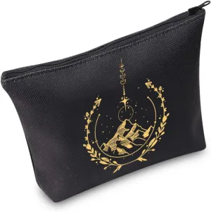 TOBGB Velaris Gift Velaris The Night Court Zipper Travel Bag Sarah J Maas Gift A Court of Thorns Gift Bag Bookworm Gift (Night Court)