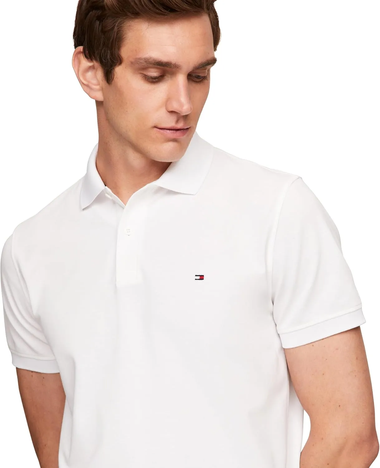 Tommy Hilfiger Men's Short Sleeve Casual Dri Polo Shirts in Regular Fit with Moisture Wicking and Stretch