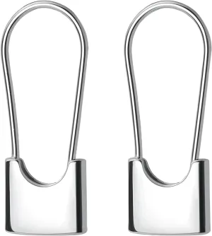 U-shaped Stud Earrings Creative Paper Clip Earrings Jewelry Safety Pin Minimalist Silver Jewelry