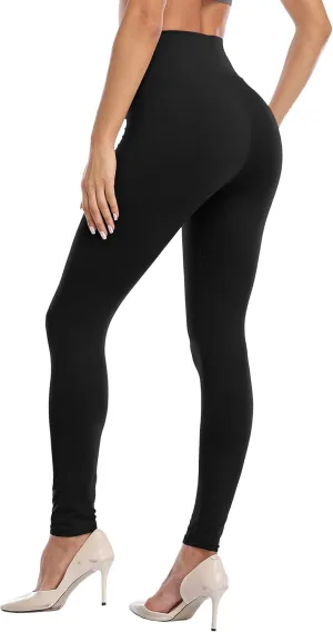 VESHINE Womens High Waisted Leggings Waist Control Yoga Pants Workout Tights Super Soft Trousers