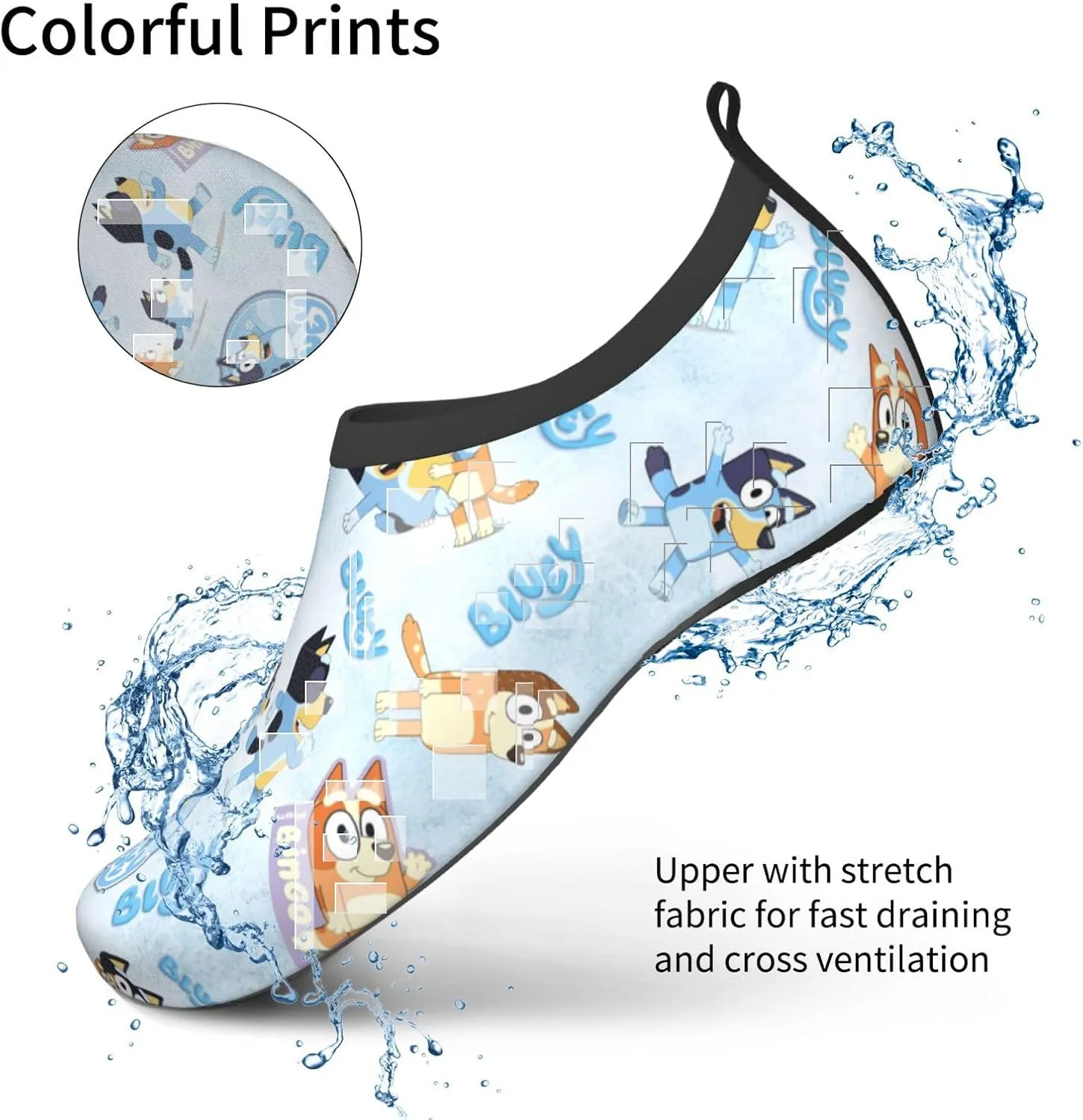 Water Shoes for Boy Girl Quick-Dry Aqua Socks Swim Beach Yuga Exercise Wear Sport Pool Camping Must Haves Youth Size