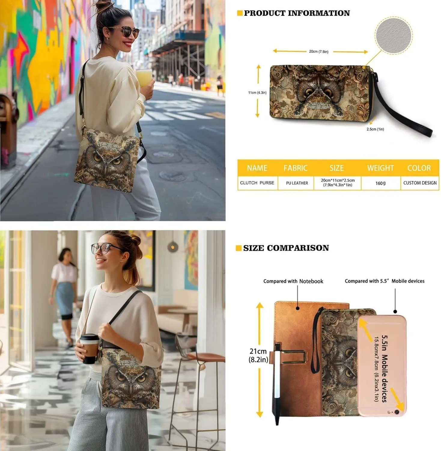 Waterproof Bucket Crossbody Bag Set for Women Leather Bucket Tote Bag with Matching Wrist Wallet Purse
