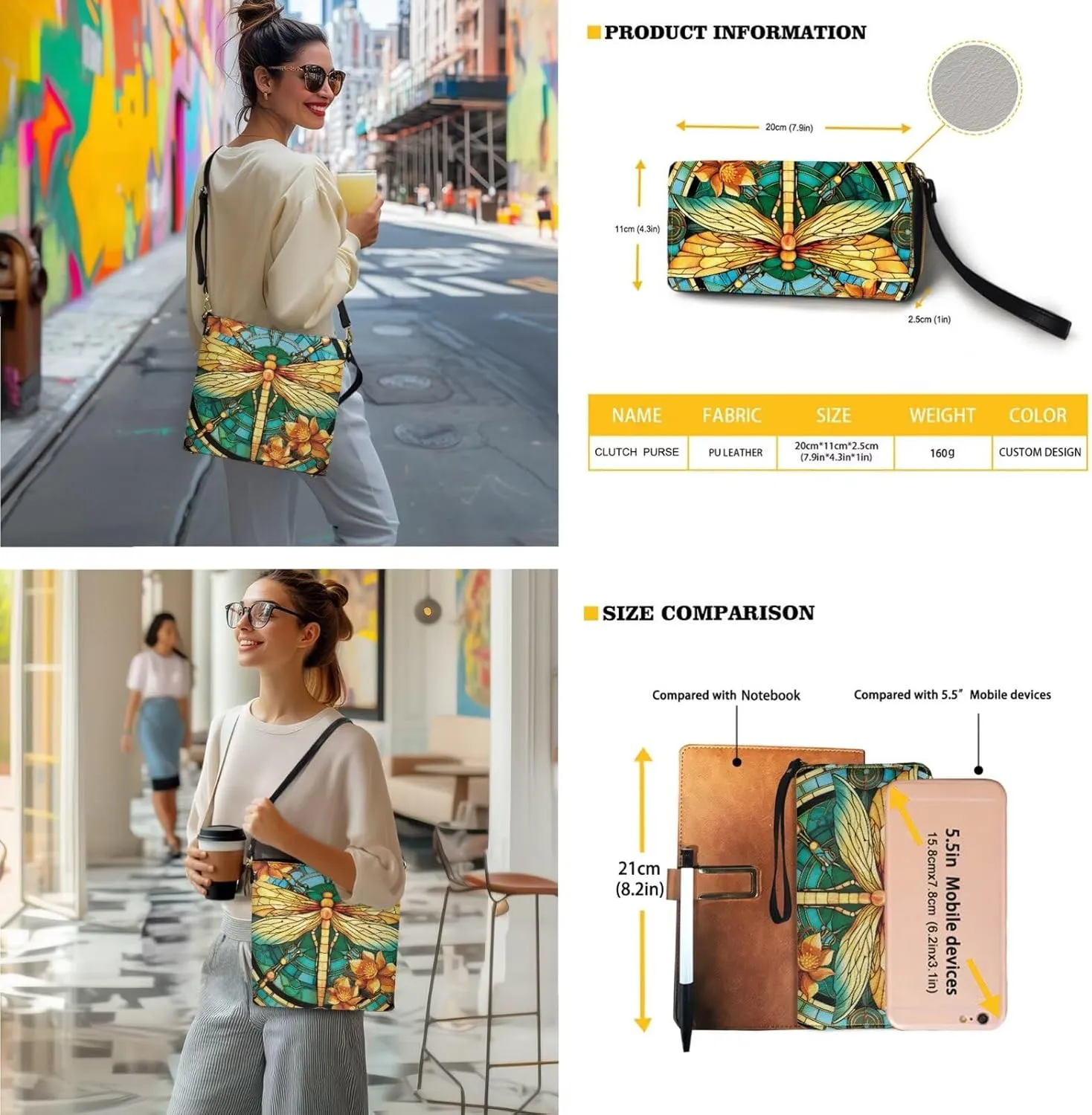 Waterproof Bucket Crossbody Bag Set for Women Leather Bucket Tote Bag with Matching Wrist Wallet Purse