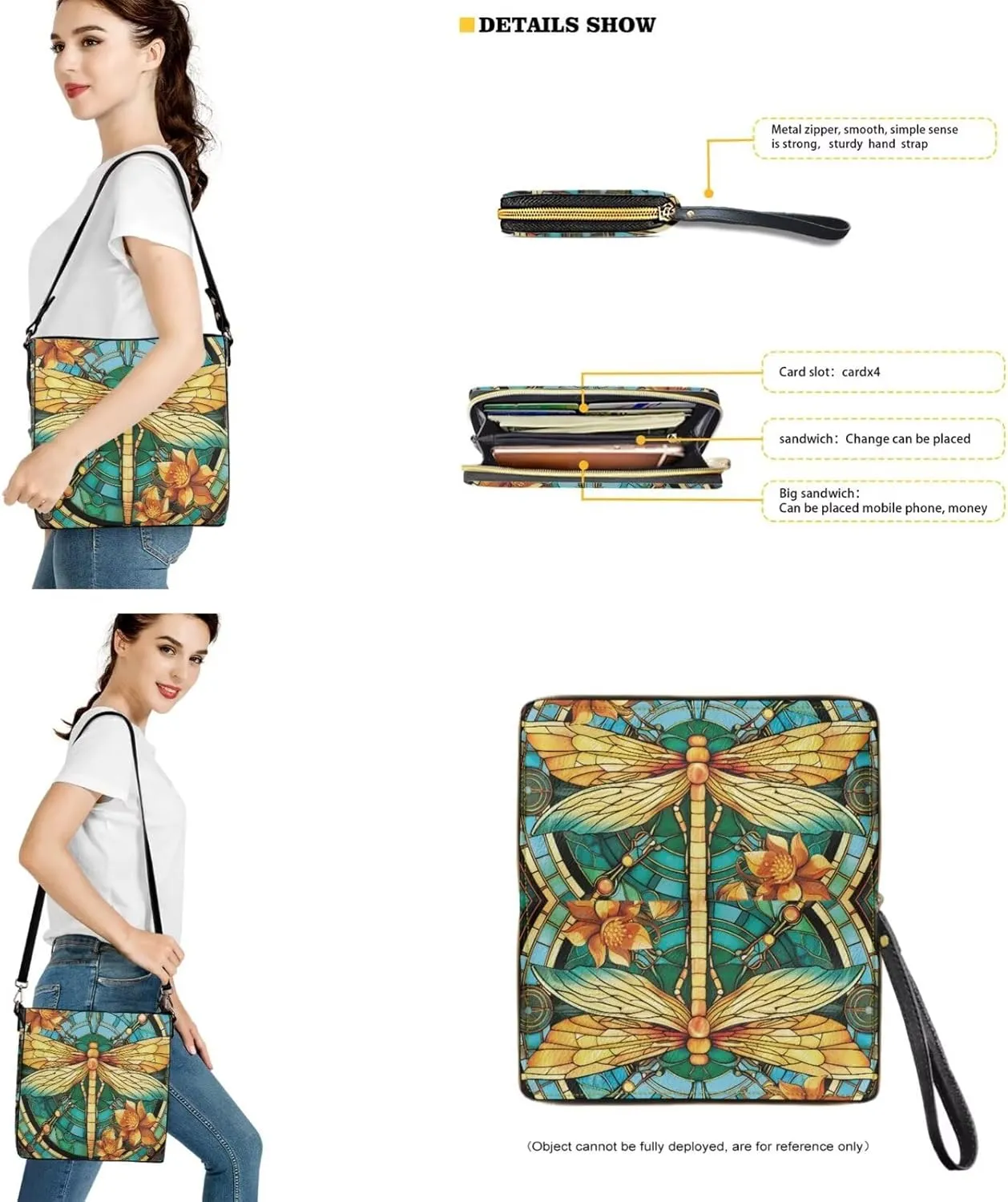 Waterproof Bucket Crossbody Bag Set for Women Leather Bucket Tote Bag with Matching Wrist Wallet Purse