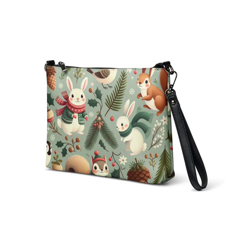 Whimsical Winter Wear Crossbody Bag