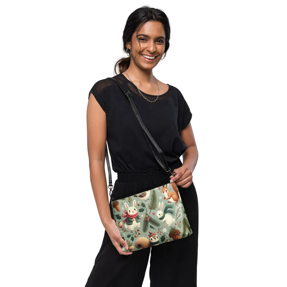 Whimsical Winter Wear Crossbody Bag