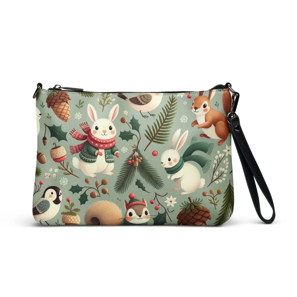 Whimsical Winter Wear Crossbody Bag