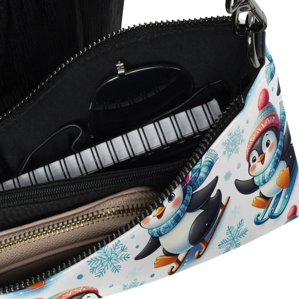 Whimsical Winter Wear Crossbody Bag